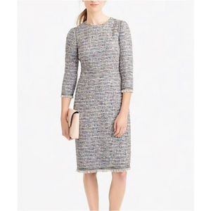 J. Crew multicolored tweed dress